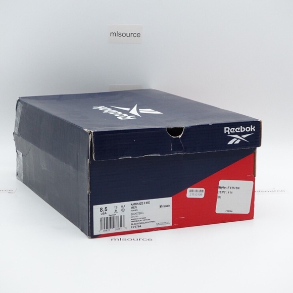 NEW Size 8.5 Men\'s Reebok Kamikaze II Basketball Sneakers Digital Glow FY9784